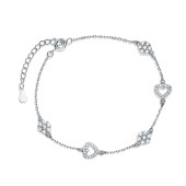 Bratara argint cu inimi si pietre DiAmanti Z1805BR_W-DIA